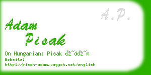 adam pisak business card